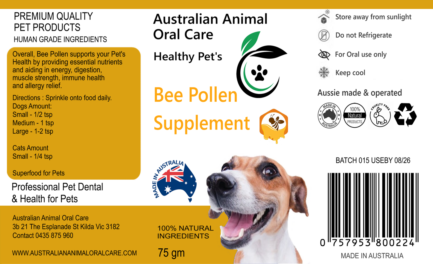 Bee Pollen Supplement - Superfood