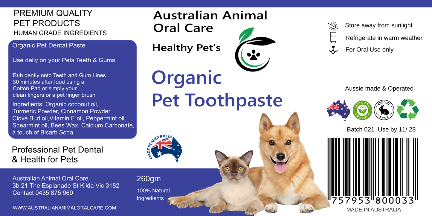 Organic Pet Toothpaste