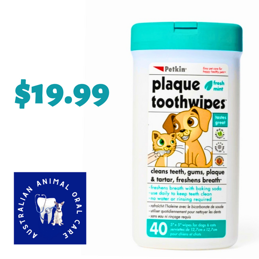 Pet Dental Toothwipes - Australian Animal Oral Care